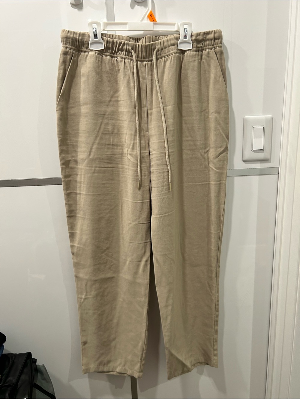 Mango Beige Drawstring Pants
